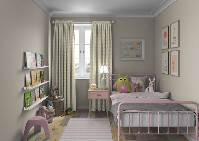 Dotty, Natural - Made to Measure Curtains - Image 5